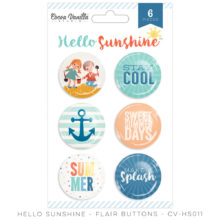 Flair Buttons - Hello Sunshine Flair Buttons - Hello Sunshine