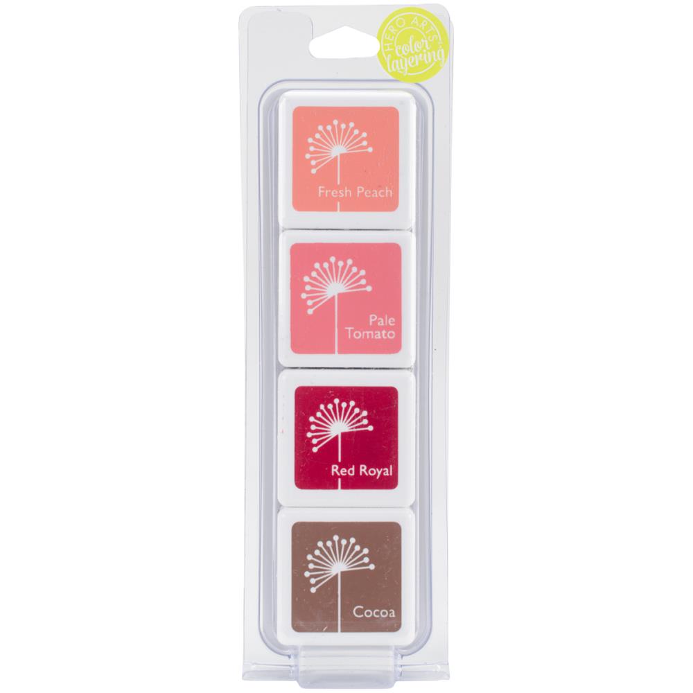 Hero Arts Dye Ink Cubes 4 Colors - Jayne's Blush Hero Arts Dye Ink Cubes 4 Colors - Jayne's Blush