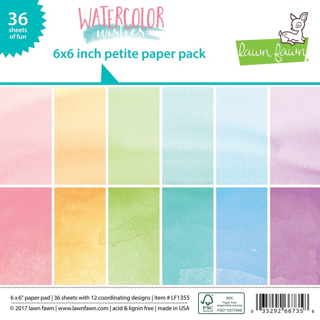 Watercolor Wishes Petite Paper Pack 6x6