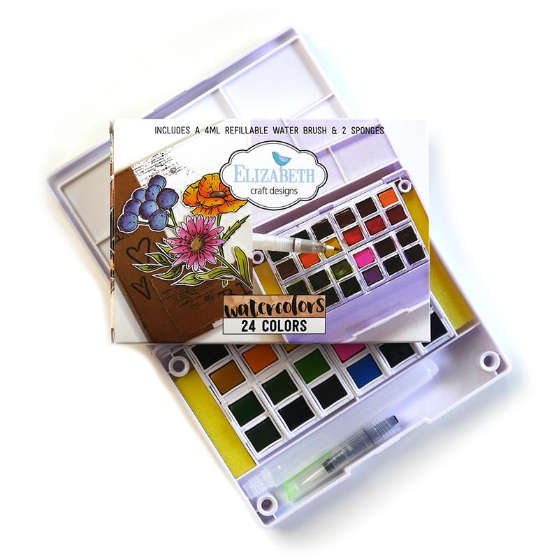 Watercolor Palette - Elizabeth Craft Designs Watercolor Palette - Elizabeth Craft Designs