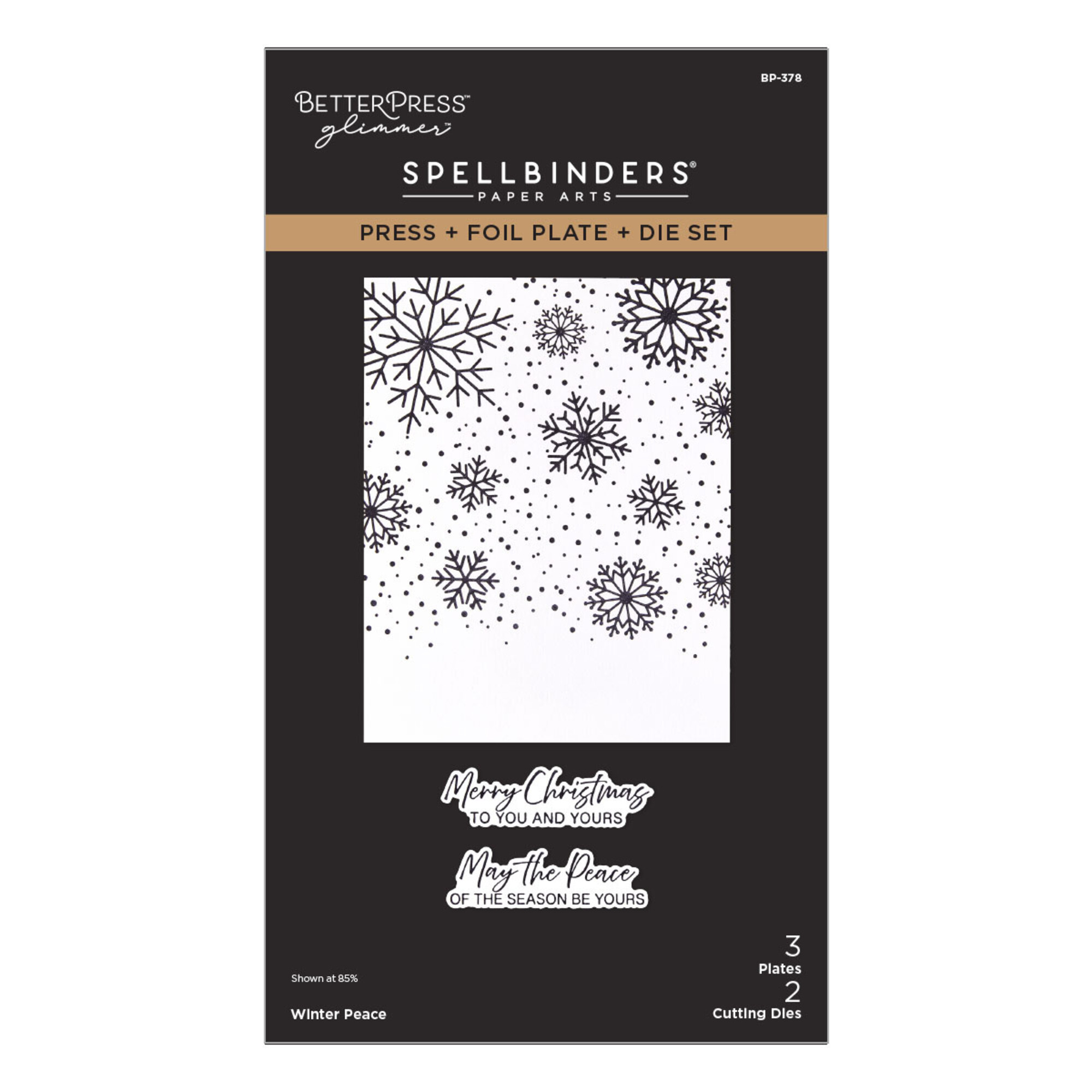 Winter Peace - Press + Foil Plate & Die Set Winter Peace - Press + Foil Plate & Die Set