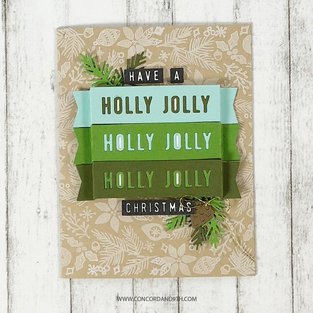 Holly Jolly Banner - Dies