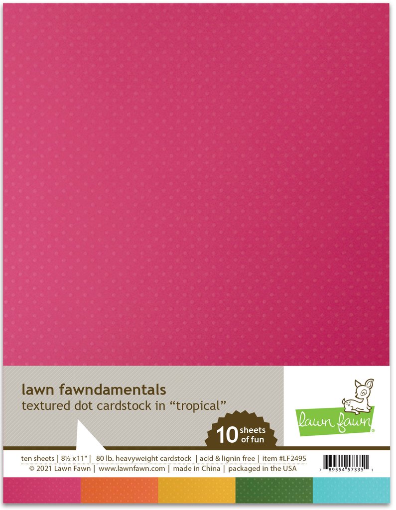Tropical - Textured Dot Cardstock - Lawn Fawn Tropical - Textured Dot Cardstock - Lawn Fawn
