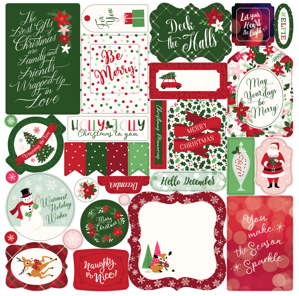 Merry & Bright Ephemera - Echo Park Merry & Bright Ephemera - Echo Park