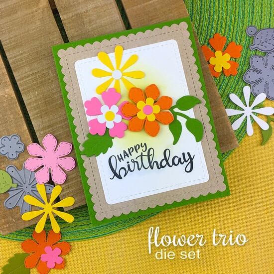 Flower Trio - Die Set