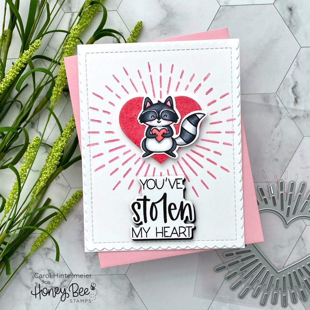 Radiant Heart Background - Honey Cuts