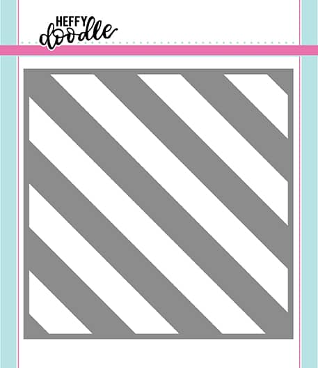 Barber Shop (Thick Diagonal Stripes) - Stencil