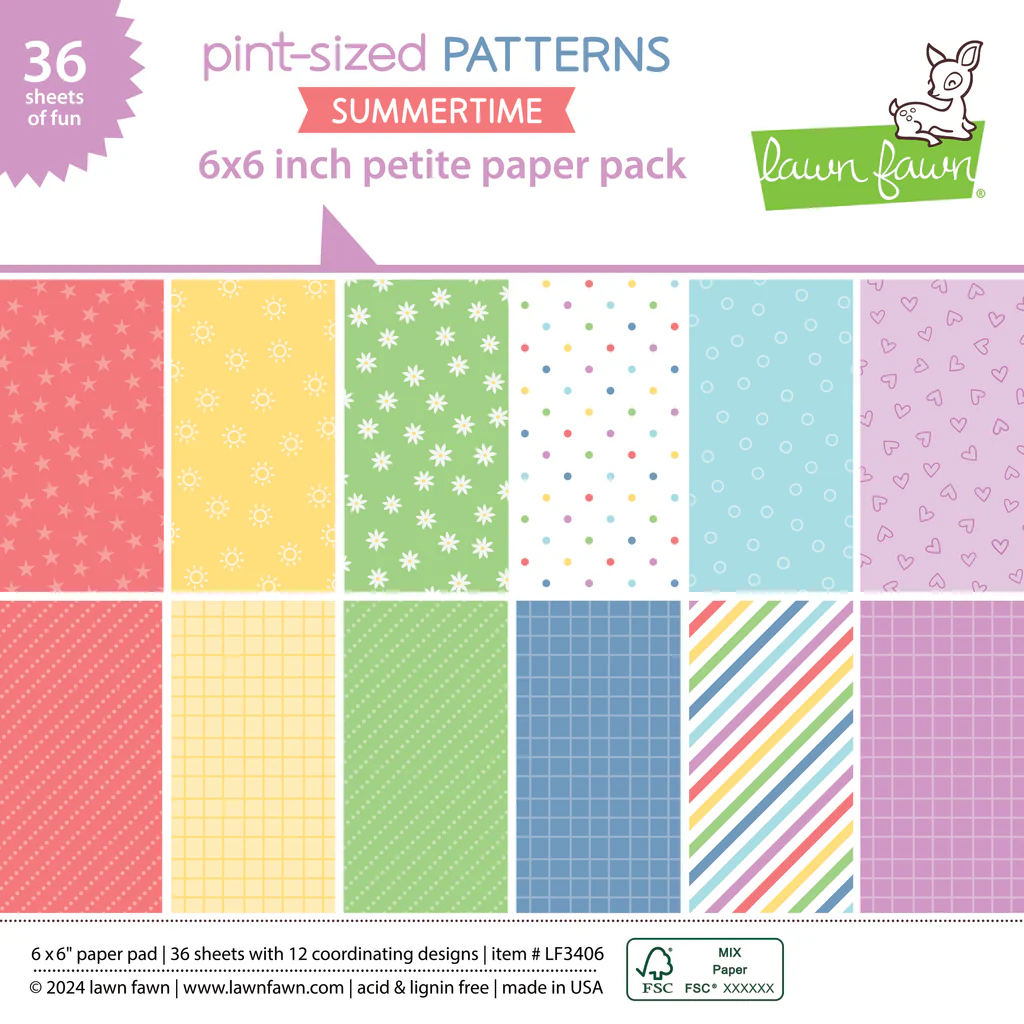 Petite Paper Pack - Pint-Sized Patterns Summertime Petite Paper Pack - Pint-Sized Patterns Summertime