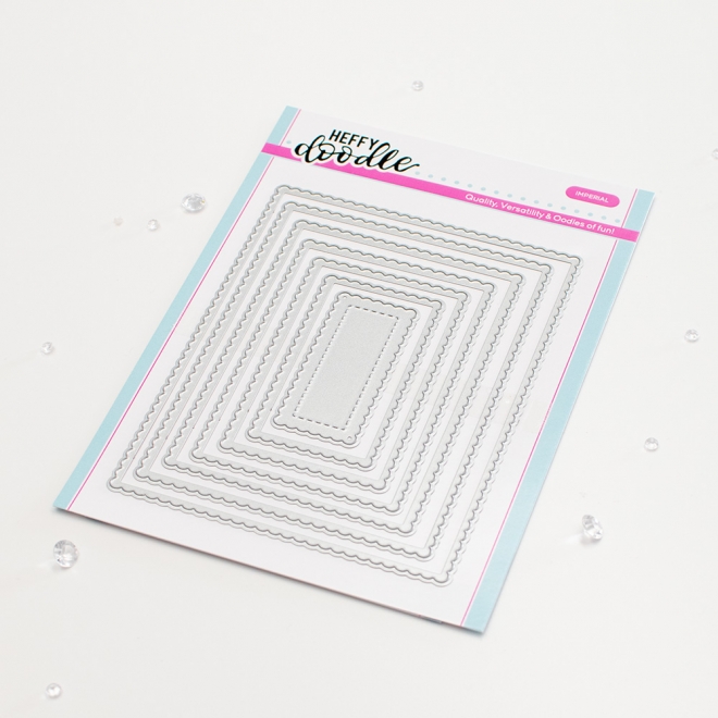 Mini Scalloped Imperial Rectangle Dies Mini Scalloped Imperial Rectangle Dies