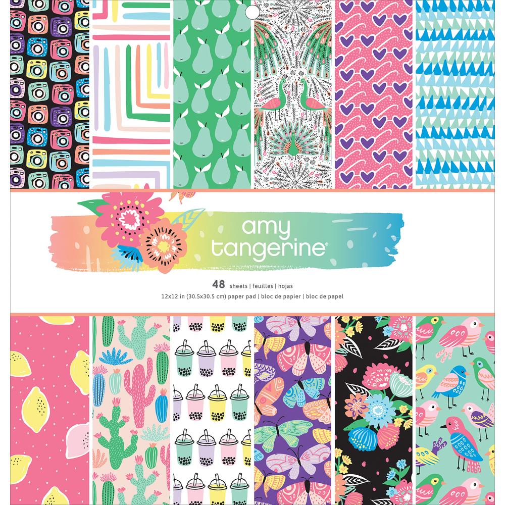 American Crafts Single-Sided Paper Pad 12"X12" American Crafts Single-Sided Paper Pad 12"X12"