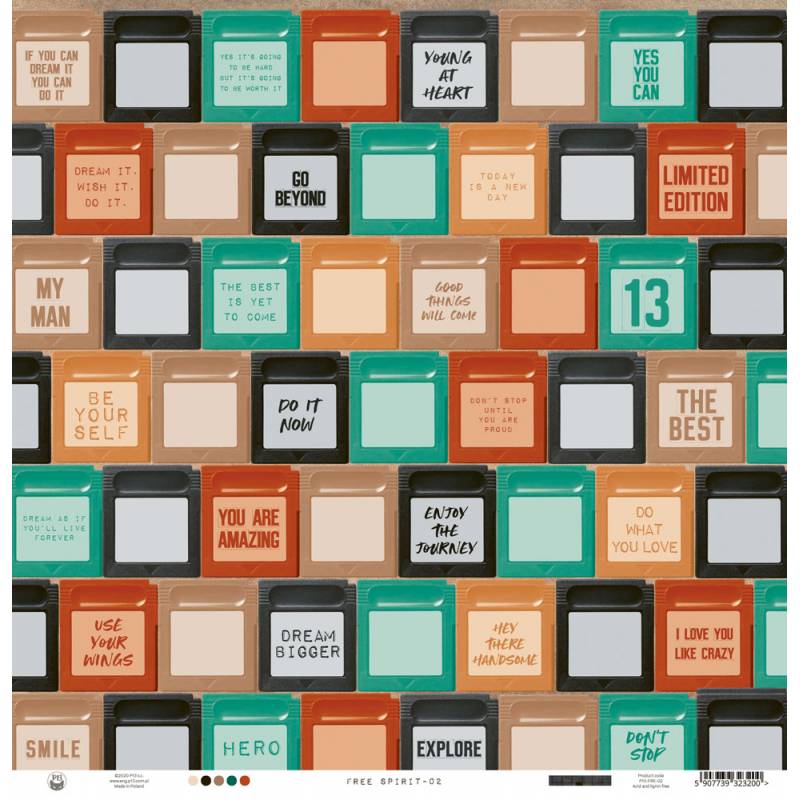 Paper 02 - 12"x12" - Free Spirit