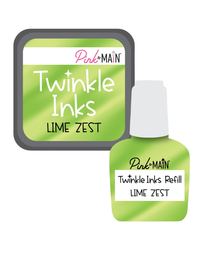 Lime Zest - Twinkle Ink Pad + Refill - Pink & Main Lime Zest - Twinkle Ink Pad + Refill - Pink & Main