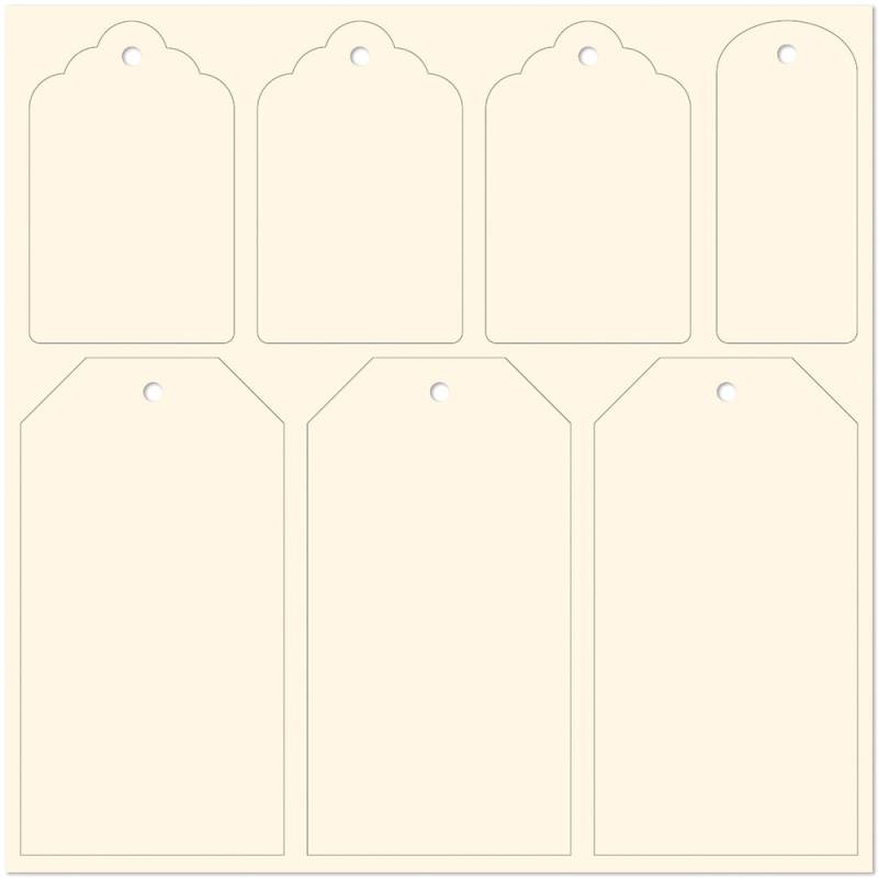 Collection Tags 03 - Light Chipboard Embelishments