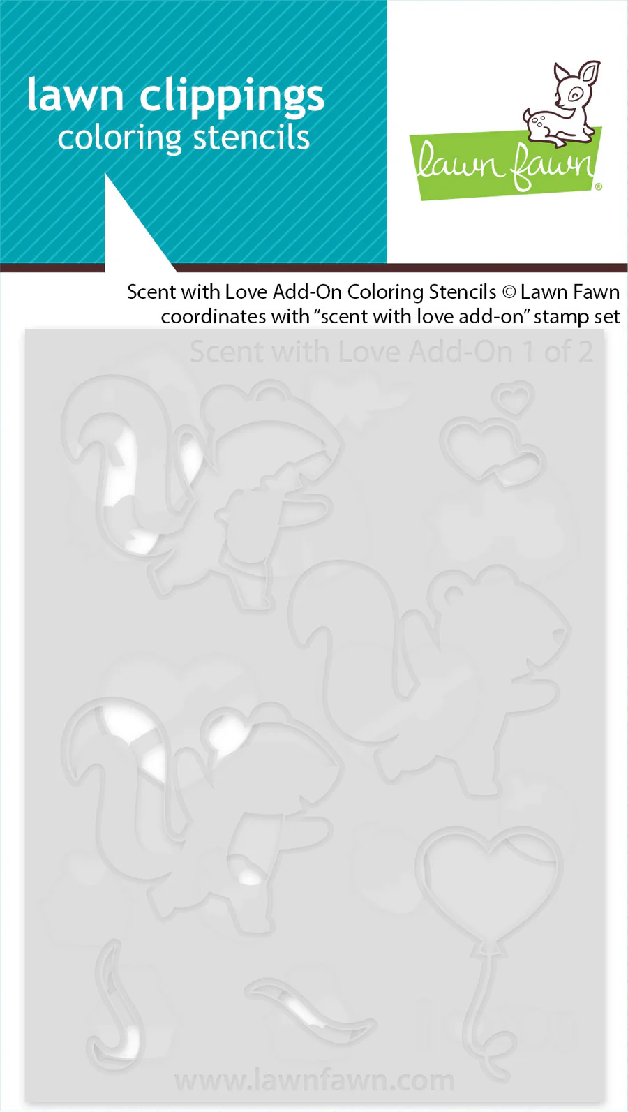 Scent With Love Add-On - Coloring Stencil