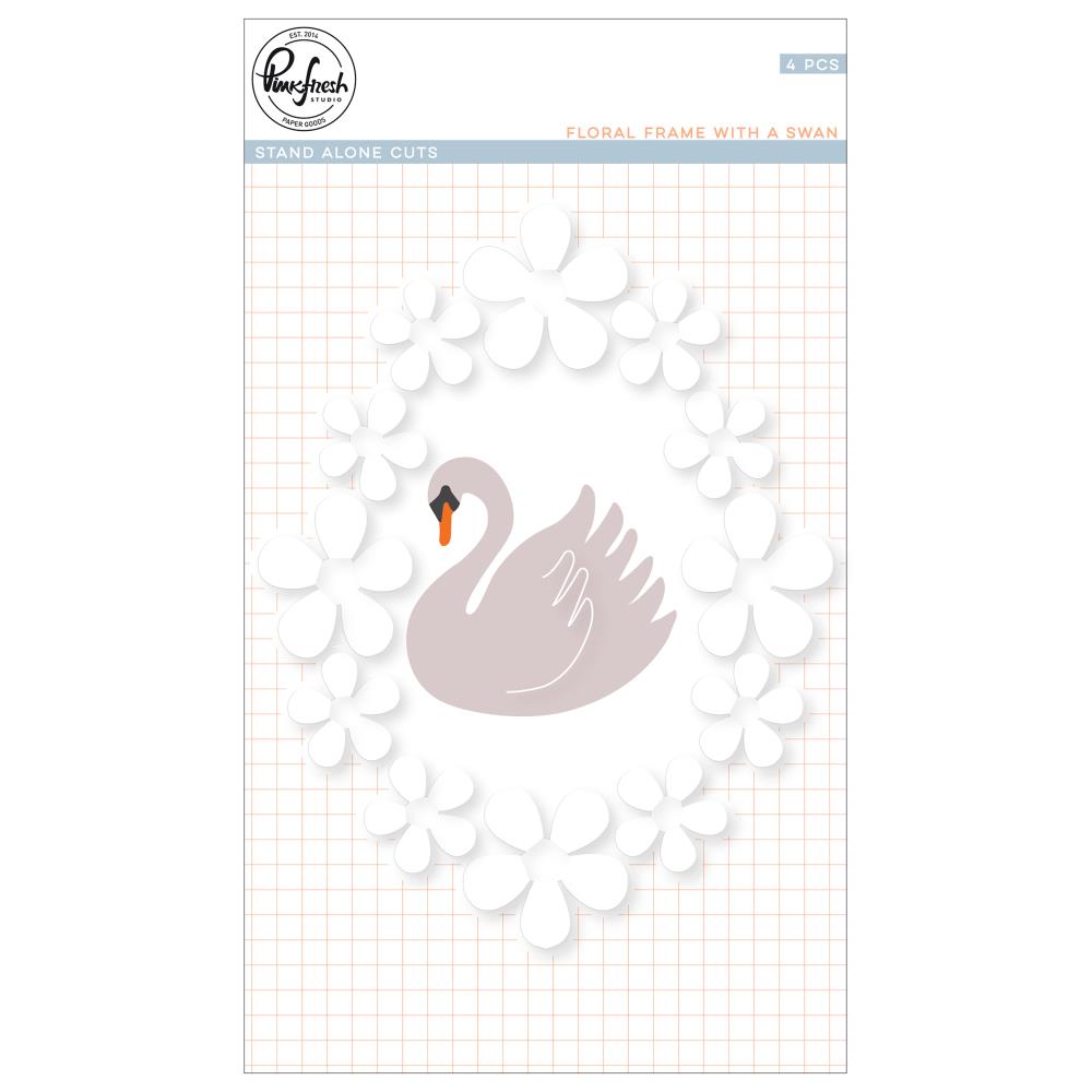 Floral Frame With Swan Floral Frame With Swan