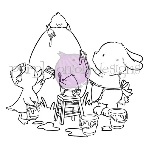 Eggstravaganza (bunny, duck & chicks painting egg) - Chilliezgraphy by Pei Eggstravaganza (bunny, duck & chicks painting egg) - Chilliezgraphy by Pei