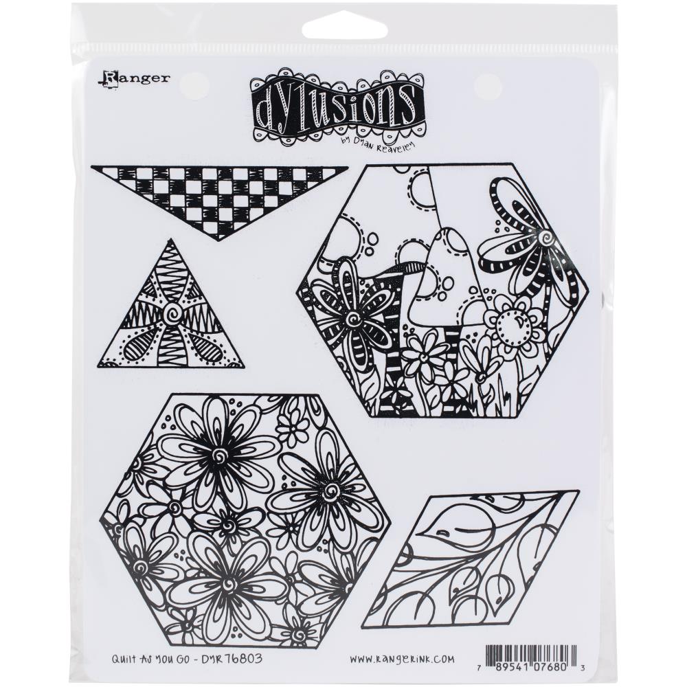 Quilt As You Go - Dyan Reaveley's Dylusions Cling Stamp
