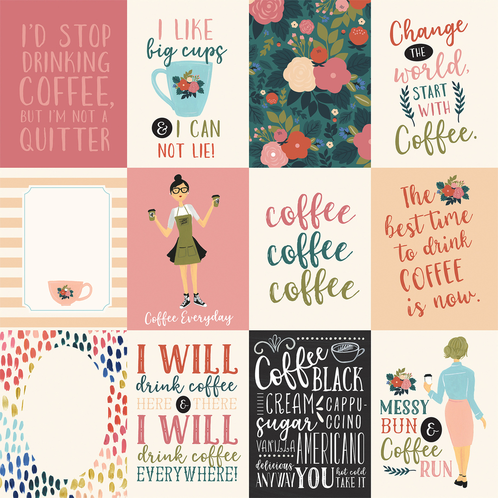 3x4 Journaling Cards - Coffee - Echo Park 3x4 Journaling Cards - Coffee - Echo Park