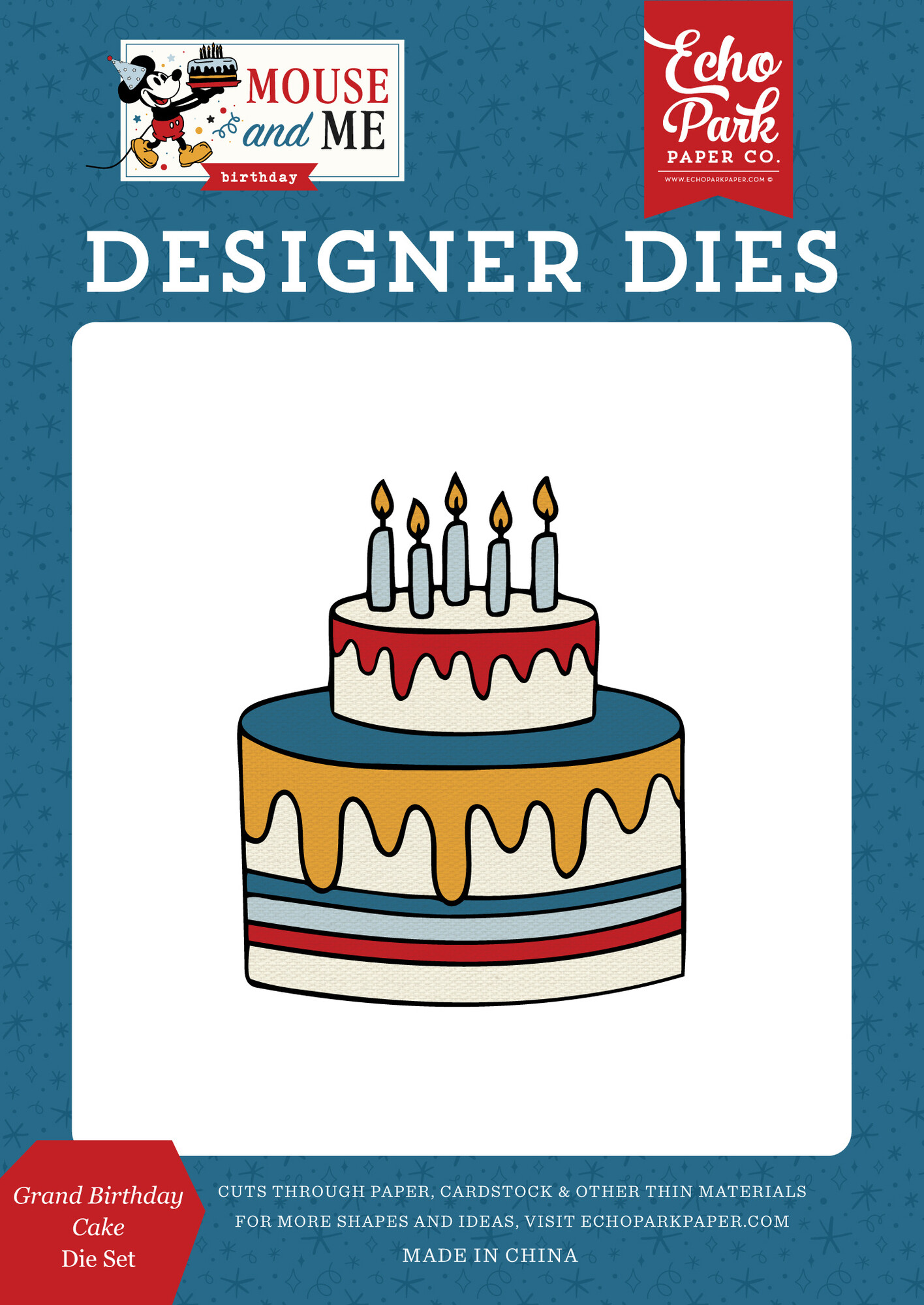 Grand Birthday Cake - Mouse And Me Birthday - Die
