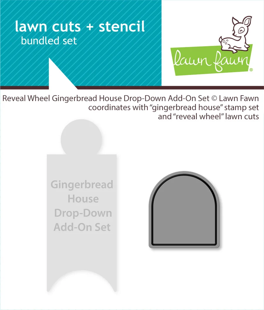 Reveal Wheel Gingerbread House Drop-Down Add-On Set - Lawn Cuts Reveal Wheel Gingerbread House Drop-Down Add-On Set - Lawn Cuts