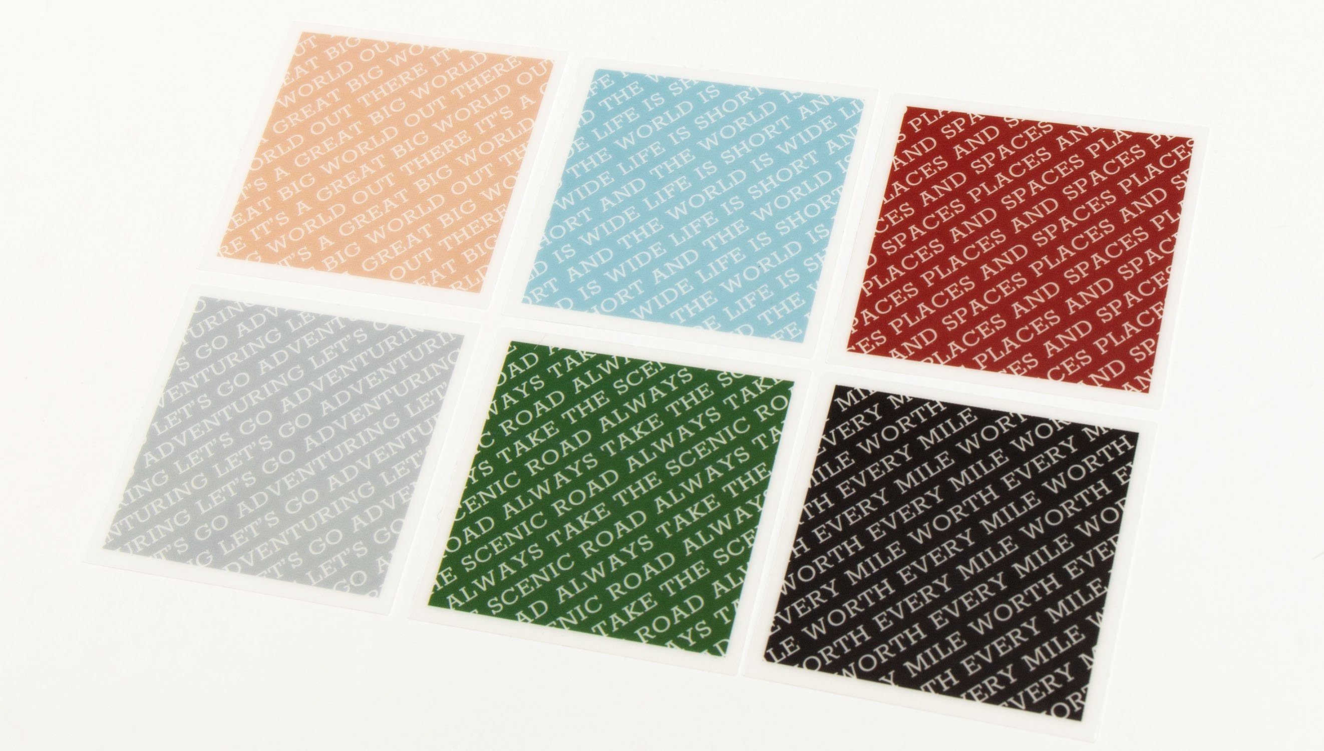 Die Cut Plastic Pieces - Travel Collection 2020 Die Cut Plastic Pieces - Travel Collection 2020