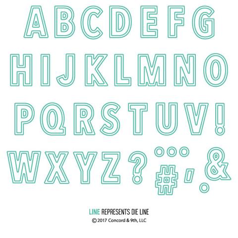 Double-Cut Alphabet - Dies Double-Cut Alphabet - Dies