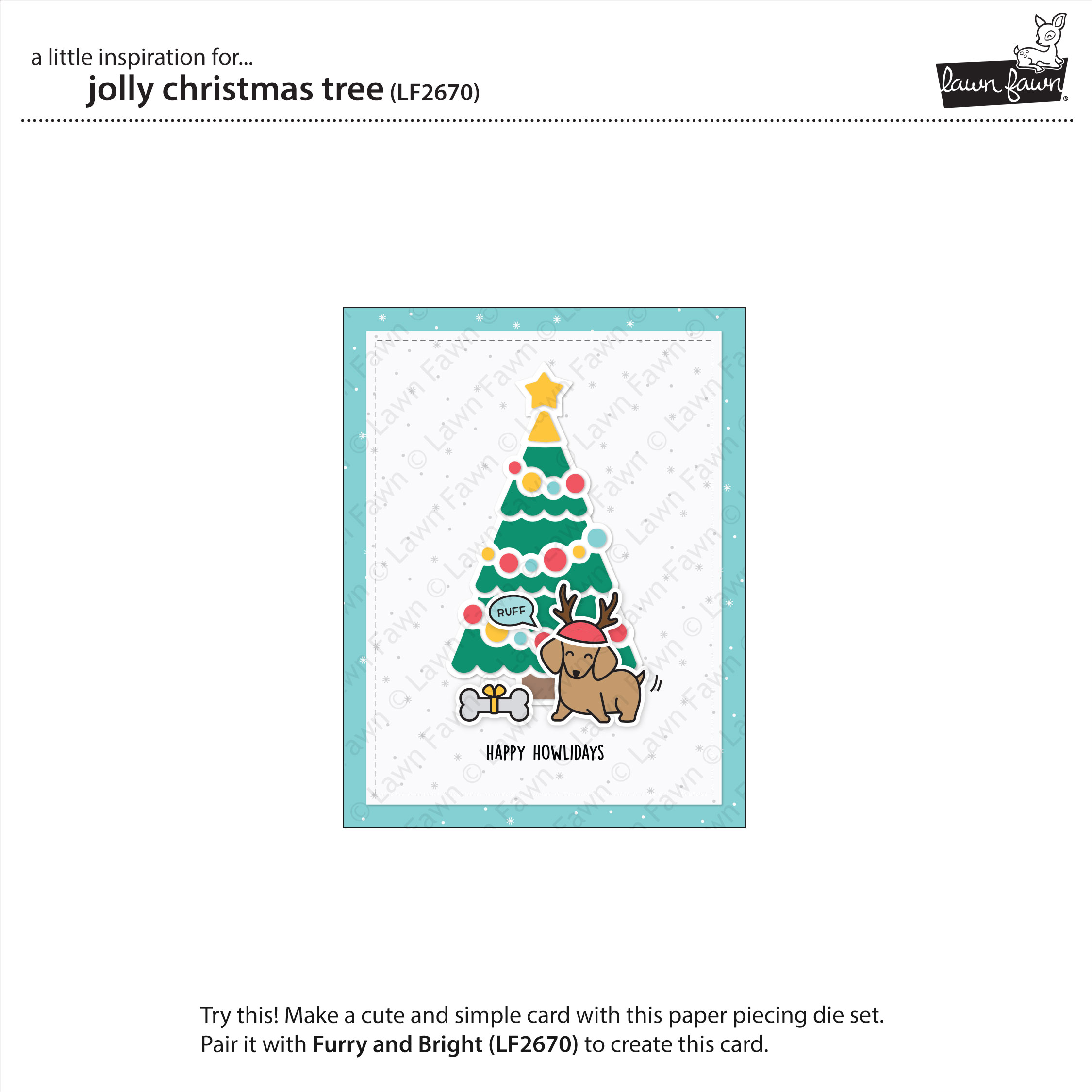 Jolly Christmas Tree - Lawn Cuts