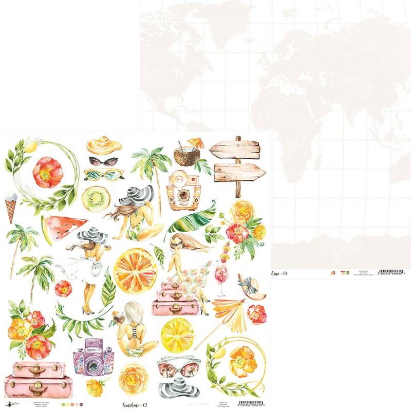 Paper 07 - Sunshine - 12"x12" Paper 07 - Sunshine - 12"x12"