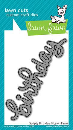 Scripty Birthday - lawn cuts