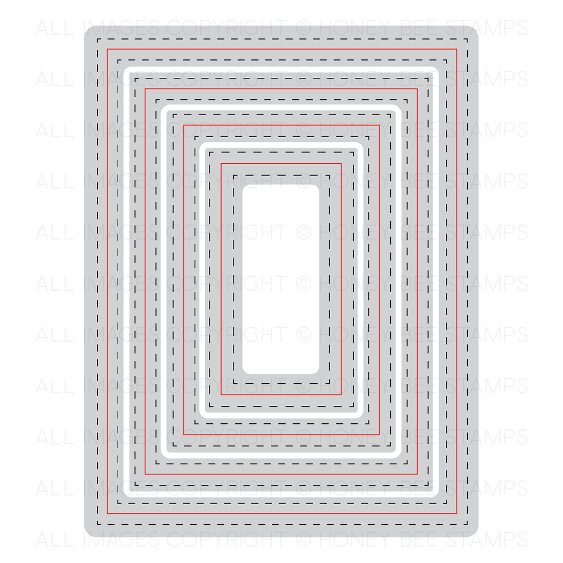 A2 Double Stitched Frames - Honey Cuts