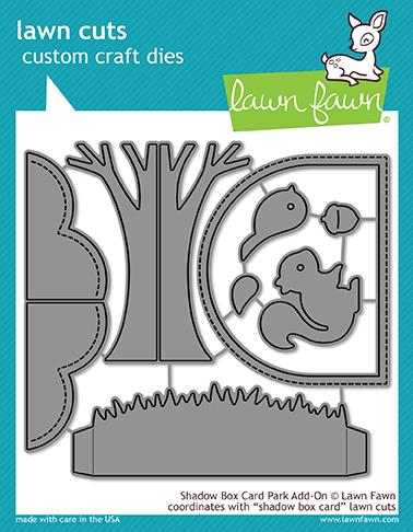 Shadow Box Card Park Add-On - lawn cuts Shadow Box Card Park Add-On - lawn cuts