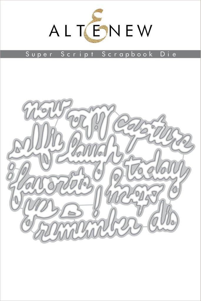 Super Script Scrapbook - Die Set