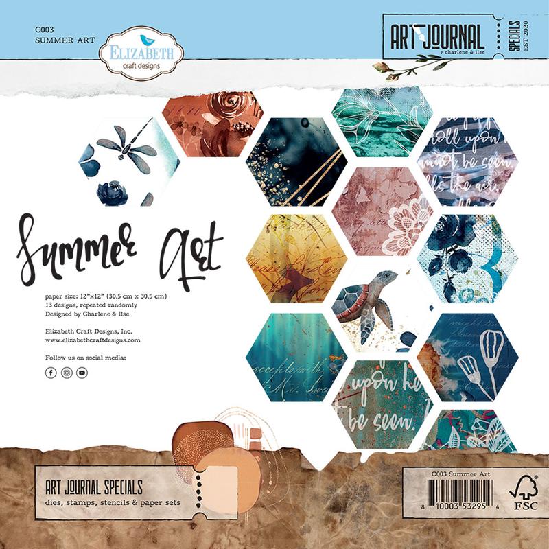 Summer Art - Elizabeth Craft Designs - 12"x12"
