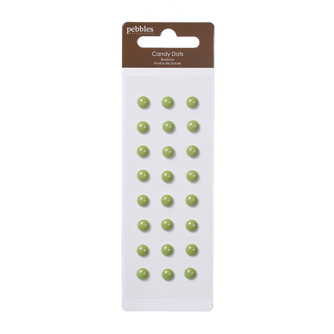 Candy Dots Classic Leaf - Adhesive Faceted Gems