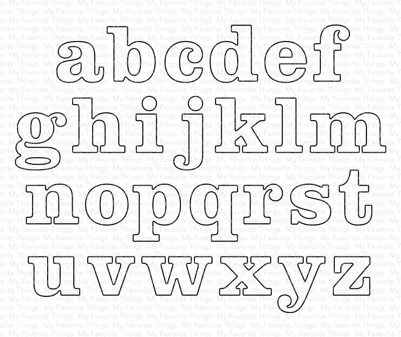 Modern Serif Alphabet - Die-namics