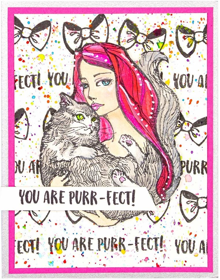 Purr-fect Cat - Acrylic Stamps - Jane Davenport Purr-fect Cat - Acrylic Stamps - Jane Davenport