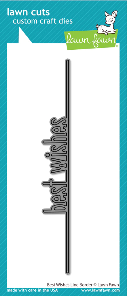 Best Wishes Line Border - Lawn Cuts
