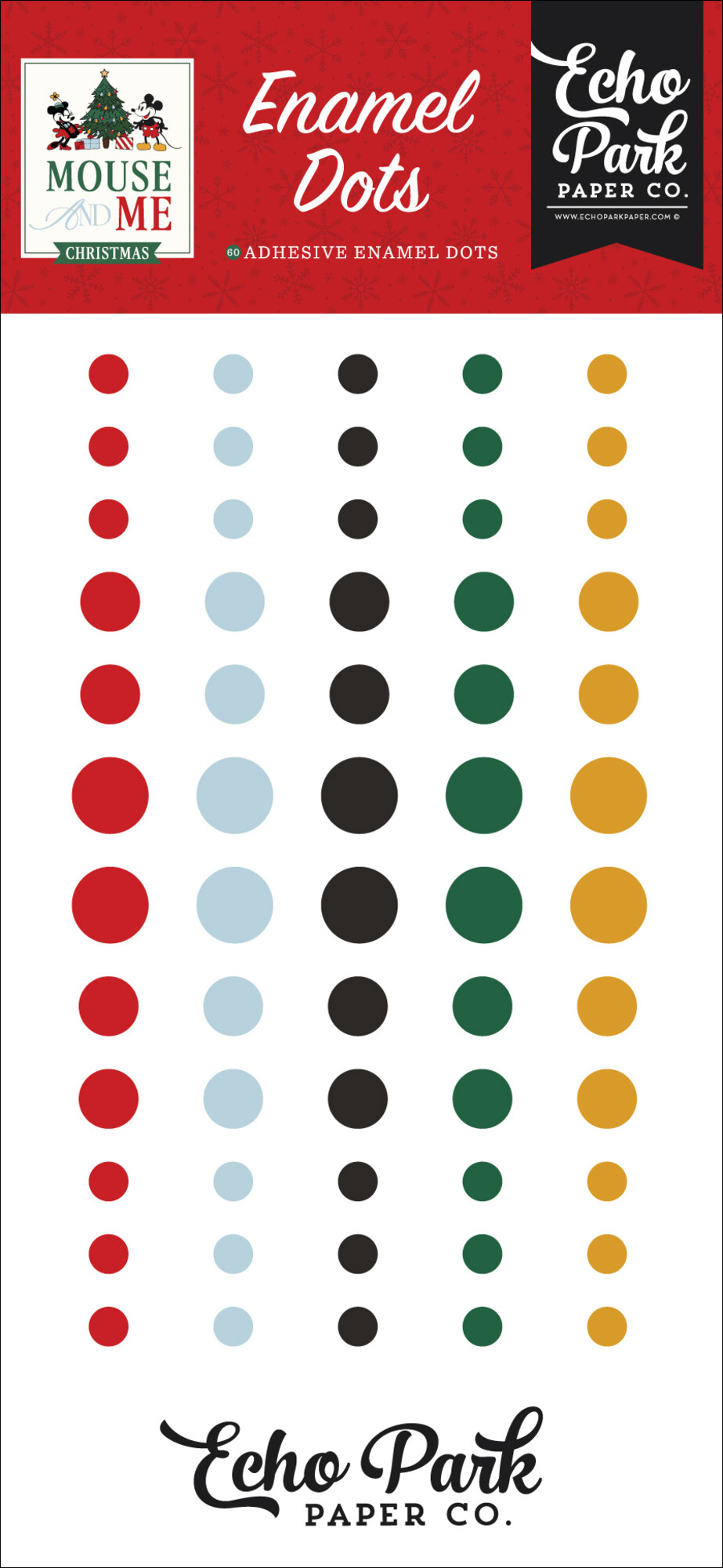 Enamel Dots - Mouse And Me Christmas - Echo Park