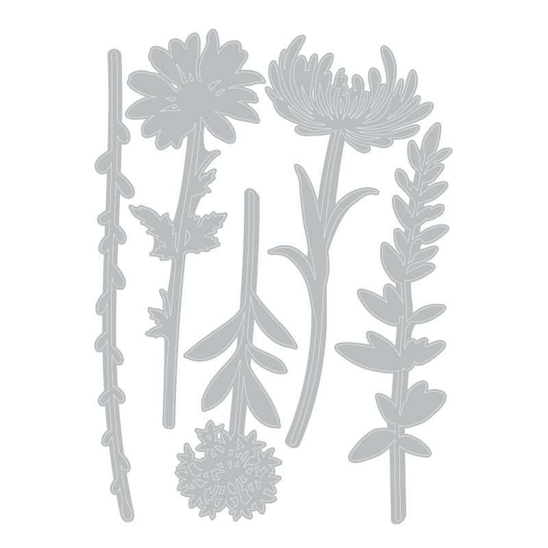 Wildflower Stems #1 - Sizzix Thinlits Dies By Tim Holtz Wildflower Stems #1 - Sizzix Thinlits Dies By Tim Holtz