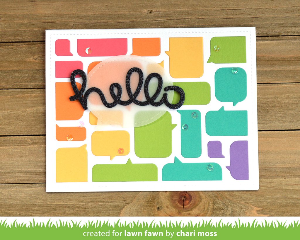 Speech Bubble Backdrop - Lawn Cuts Speech Bubble Backdrop - Lawn Cuts