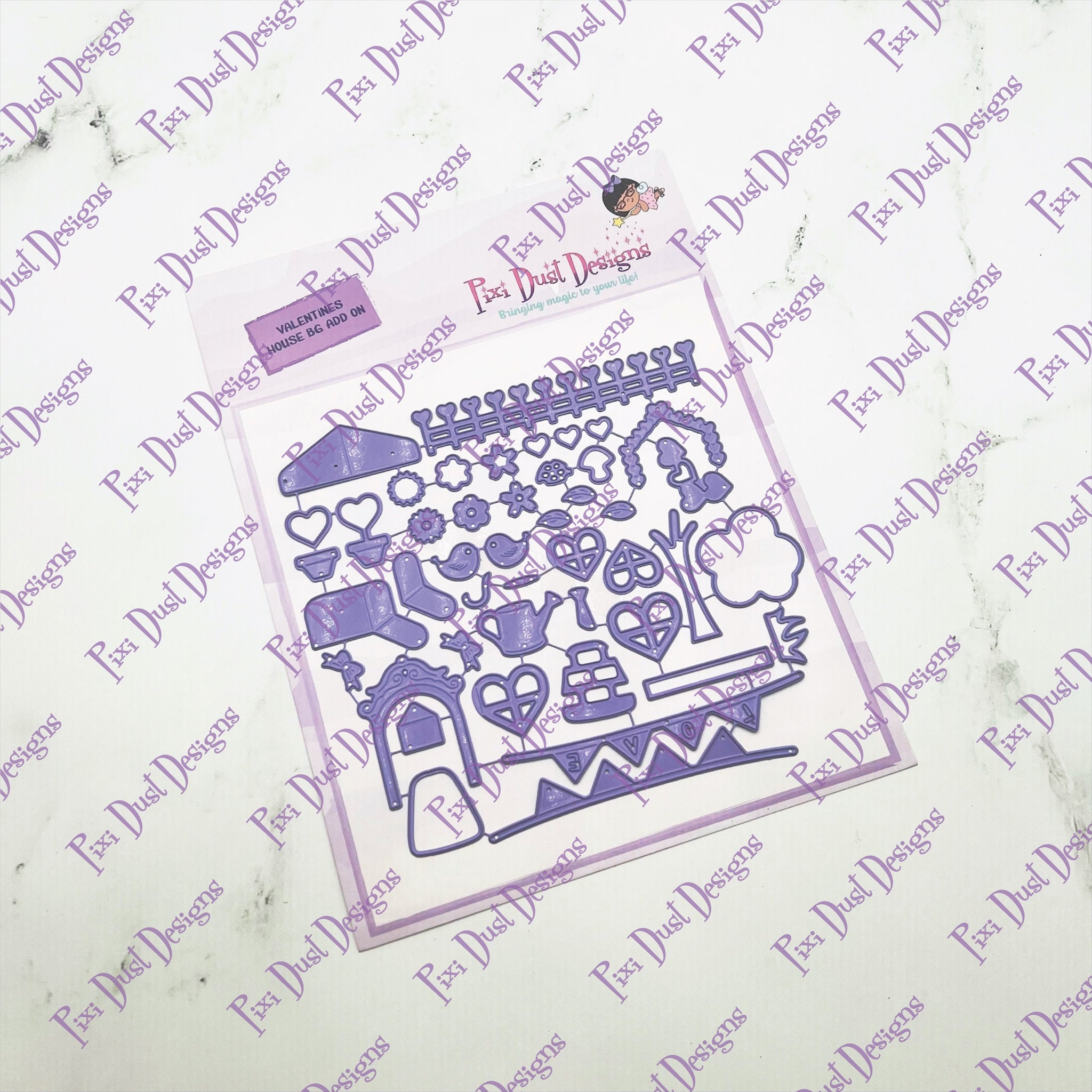 Valentine House BG Add On - Pixi Cuts