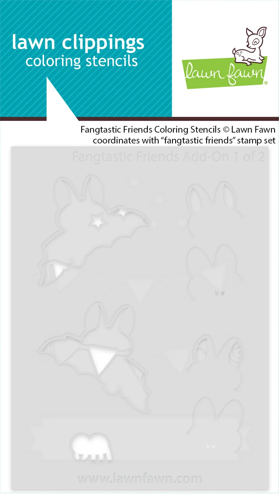 Fangtastic Friends Add-On - Coloring Stencil Fangtastic Friends Add-On - Coloring Stencil