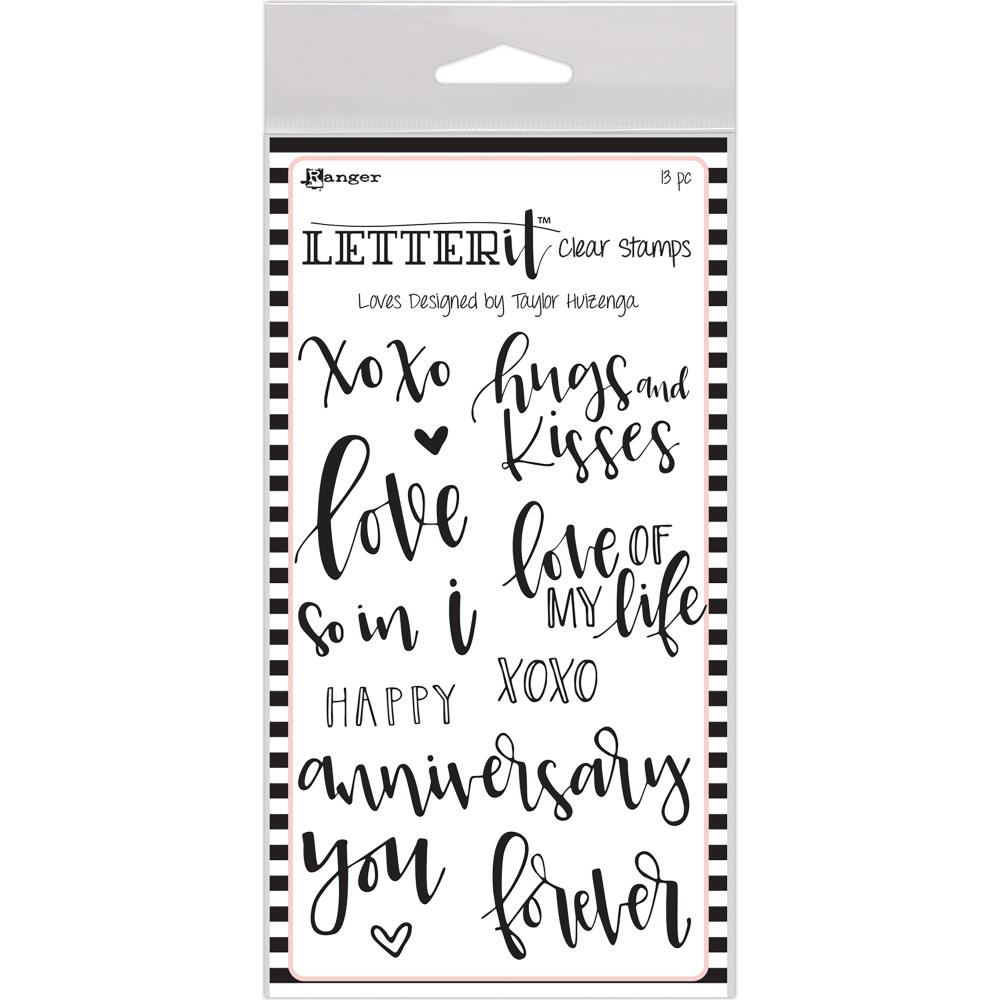 Loves - Ranger Letter It Clear Stamp Set