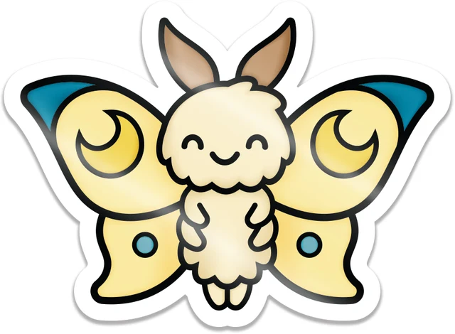 Moth - Vinyl Sticker 