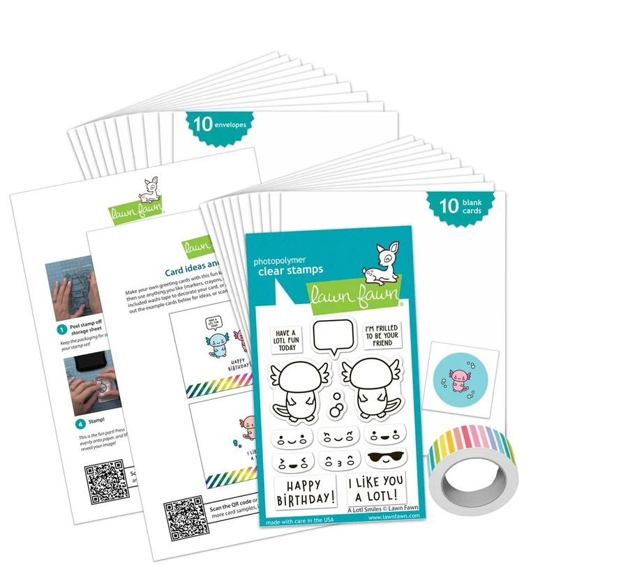 A Lotl Smiles - Kids Cardmaking Kit: Mini A Lotl Smiles - Kids Cardmaking Kit: Mini