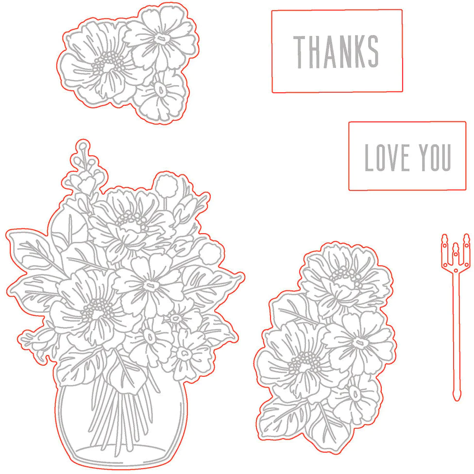 Floral Vase - Honey Cuts