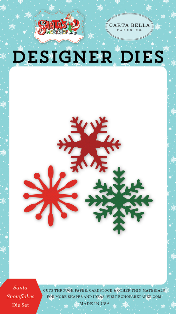 Santa Snowflakes Die Set - Carta Bella