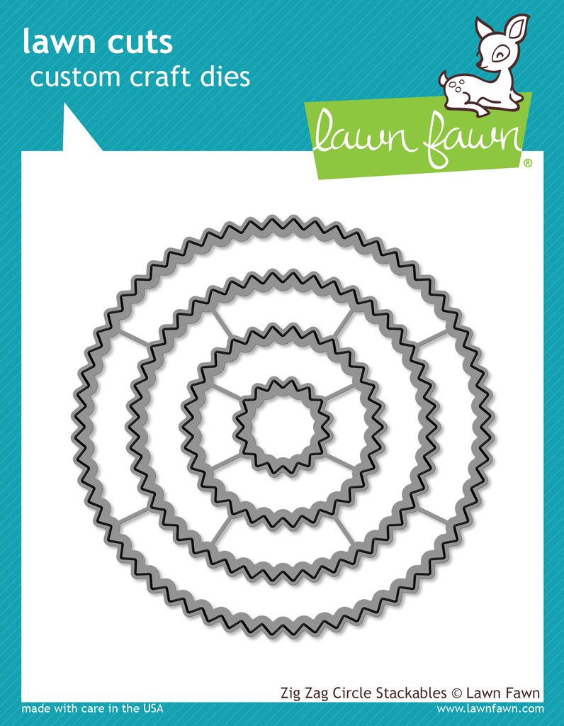 Zig Zag Circle Stackables- lawn cuts