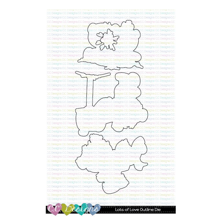 Lots of Love - Outline Metal Die