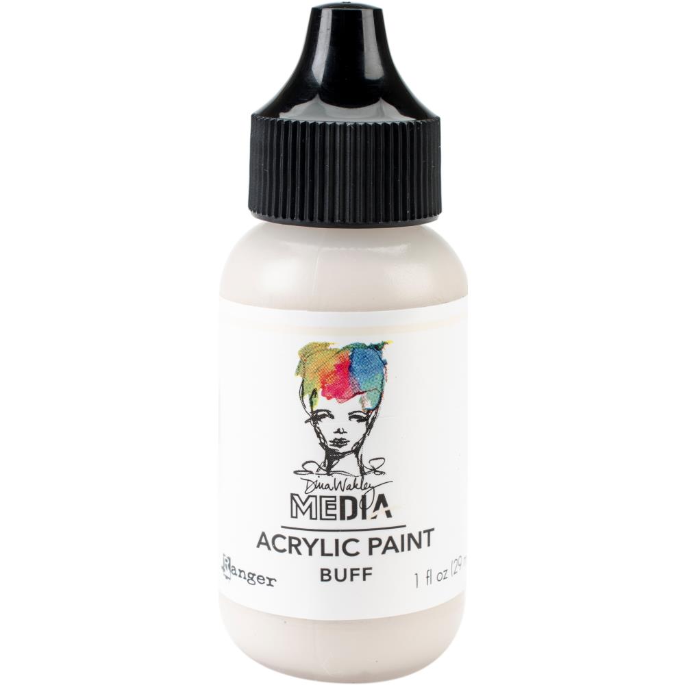 Buff - Dina Wakley Media Heavy Body Acrylic Paint 1oz Buff - Dina Wakley Media Heavy Body Acrylic Paint 1oz